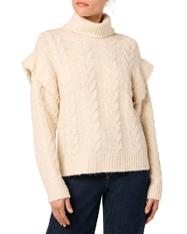 Budget-Friendly Fashion JOE'S Jeans Turtleneck Ruffle Sweater