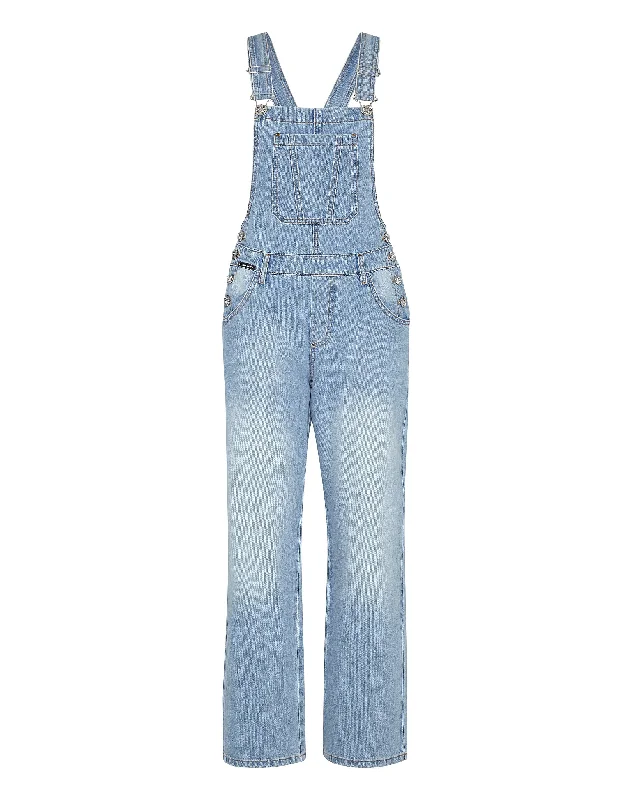 Season Offer Denim Jumpsuit Iconic Plein