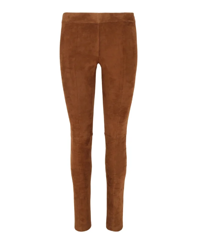 Wardrobe Refresh Suede Fitted Pants