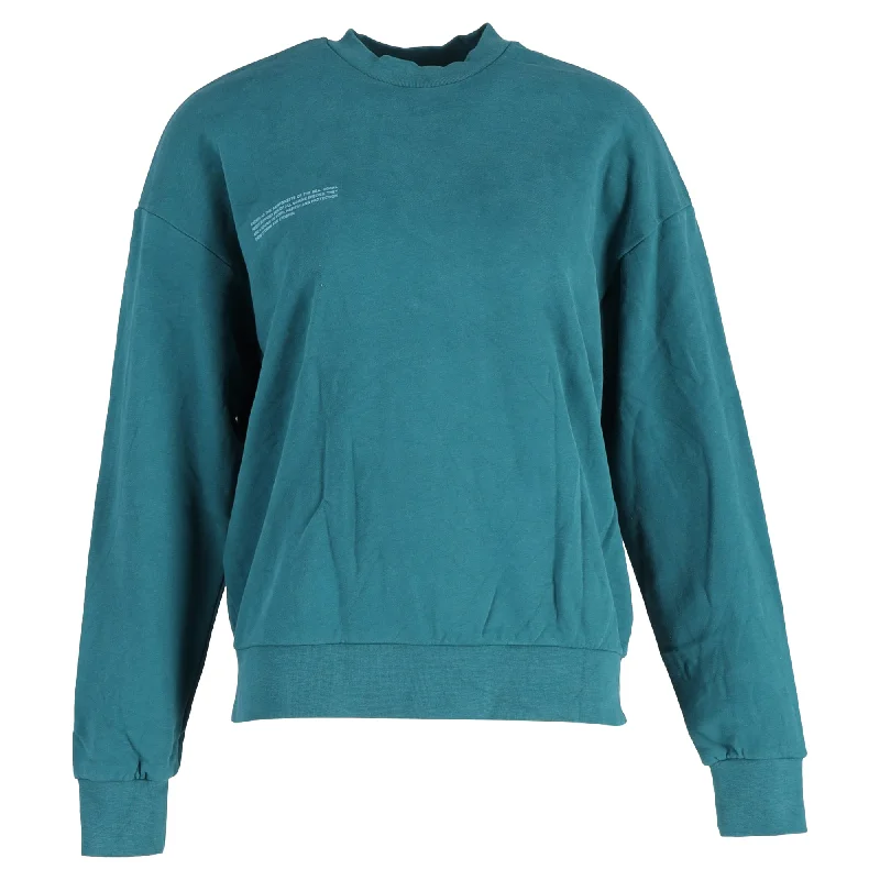 Ride The Style Wave Pangaia 365 Midweight Sweatshirt in Blue Green Cotton