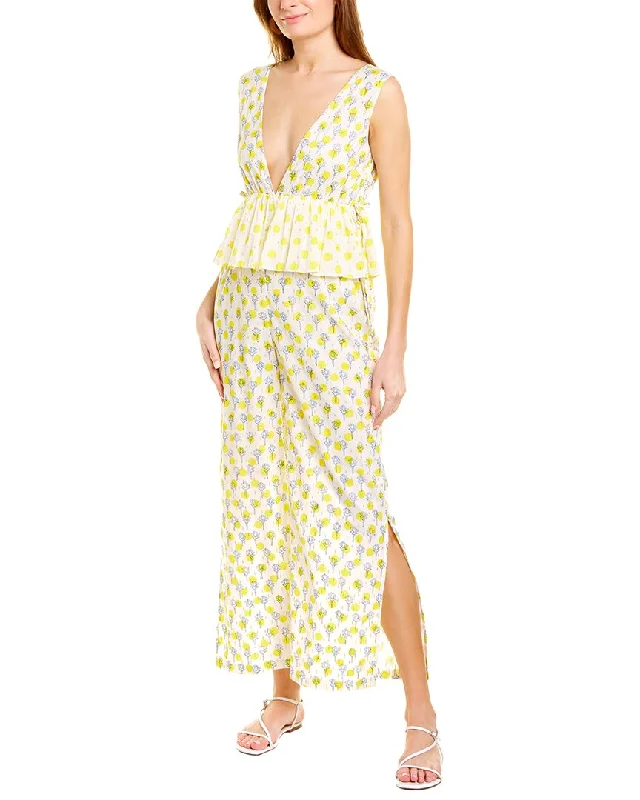 Beat The Heat In Tropical Styles Ash & Eden Shental Jumpsuit