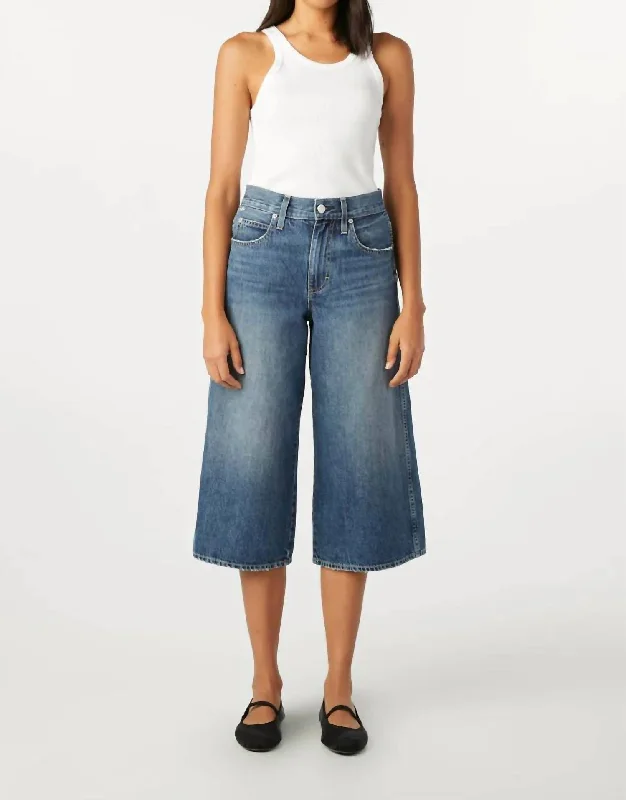 Parisian Effortless Chic Style Gabriela Culotte In Rodeo