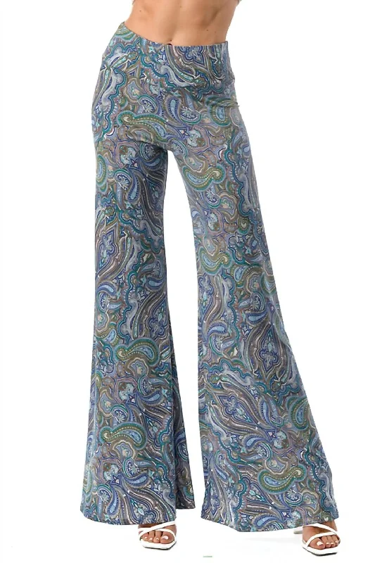 Eclectic Style Wardrobe Payton Paisley Palazzo Pant In Multi