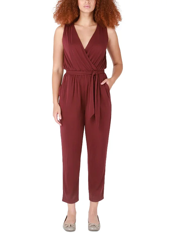 Bold Fashion Womens Matte Jersey Jumpsuit