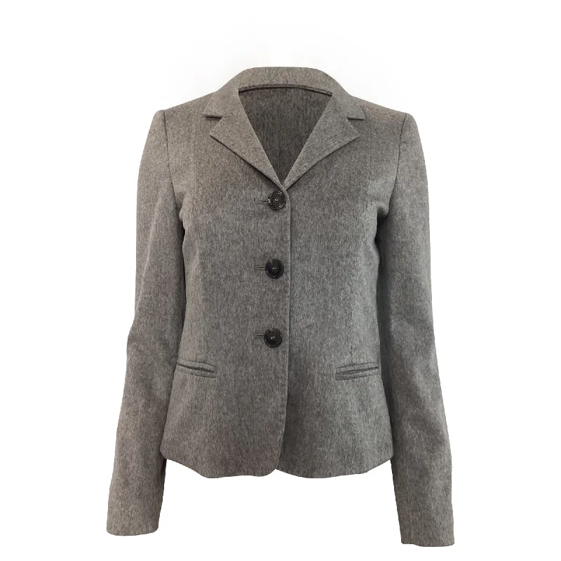 Modern Romance Max Mara Blazer in Grey Cashmere