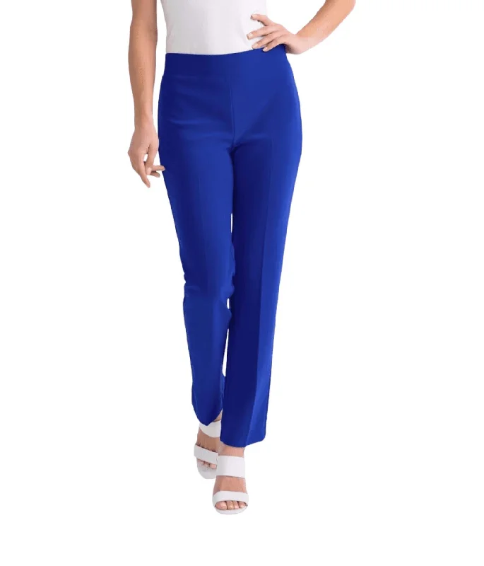 Hot Trends Women's Classic Straight Pant In Royal Blue