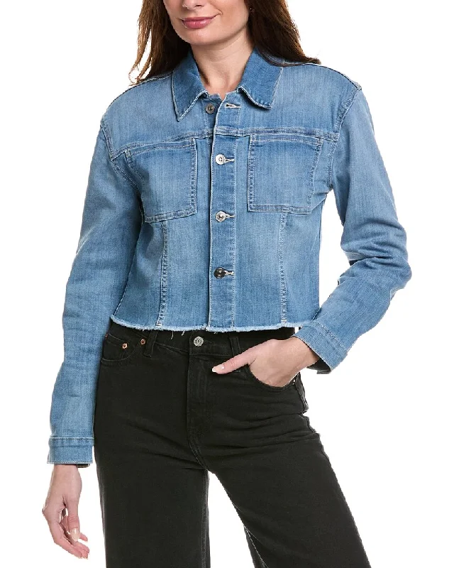 Trendy Women's Wear Collection HUDSON Jeans Cropped Denim Jacket