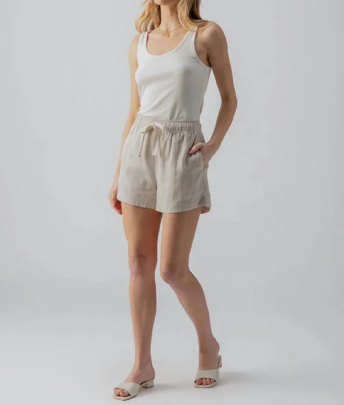 Casual Chic Hattie Shorts In Vineyard Stripe