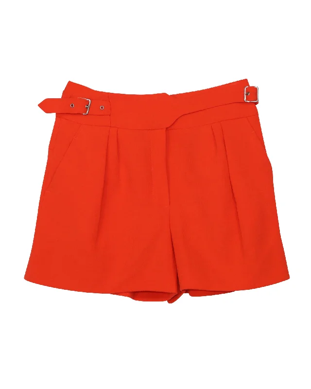 Chic Wardrobe Nina Ricci Shorts in Orange Wool