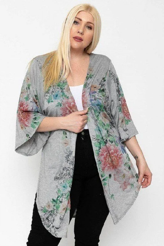 Huge Savings On Parisian Styles Floral Print, Long Body Cardigan