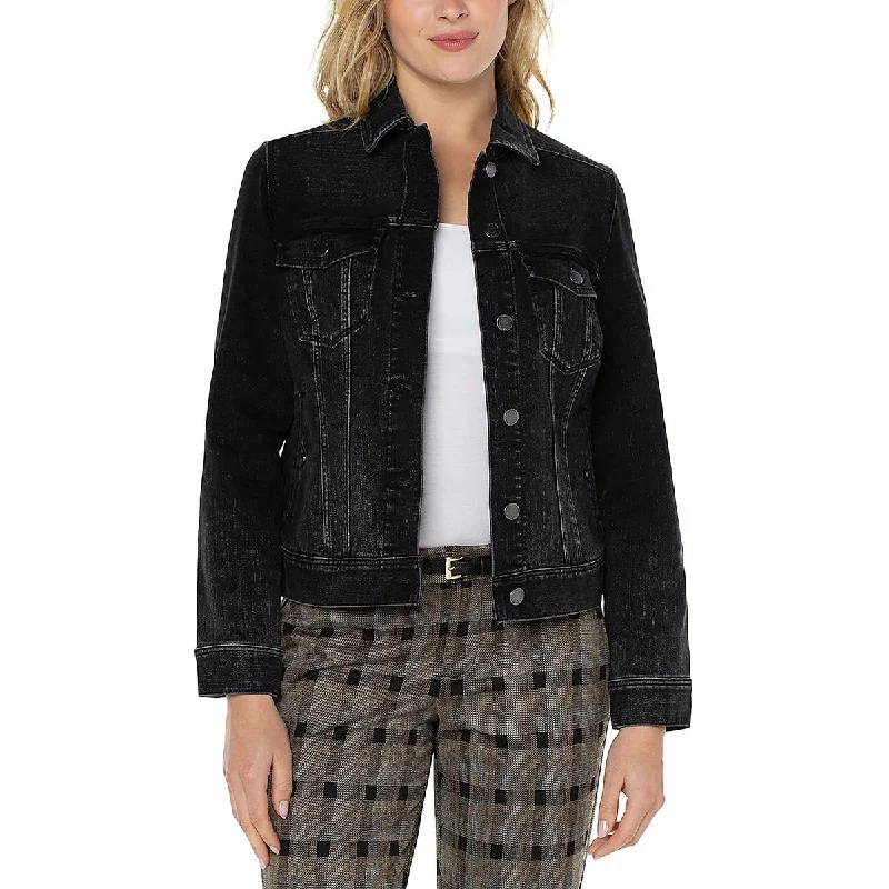 Discover Now Womens Faded Outerwear Denim Jacket