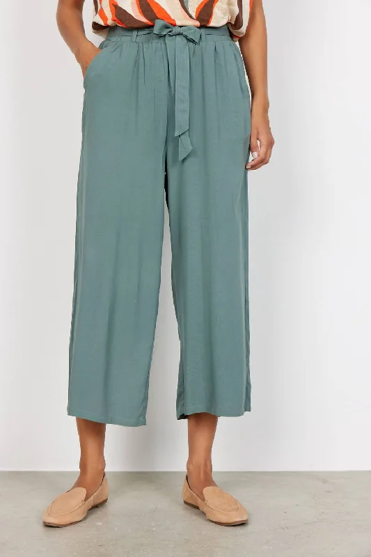 Stylish Savings Sofia Cropped Pants In Shadow Green