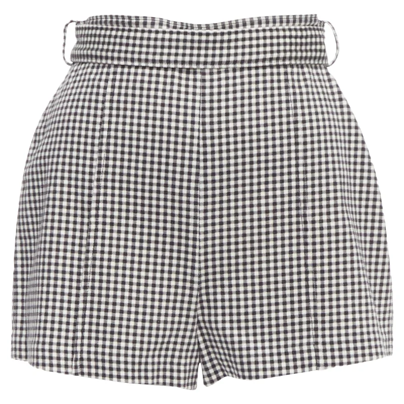 Trend Setting Wardrobe Zimmermann Gingham Print High Waisted Shorts