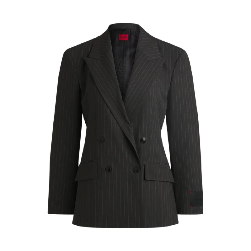 Everyday Wear Regular-fit blazer in pinstripe stretch material