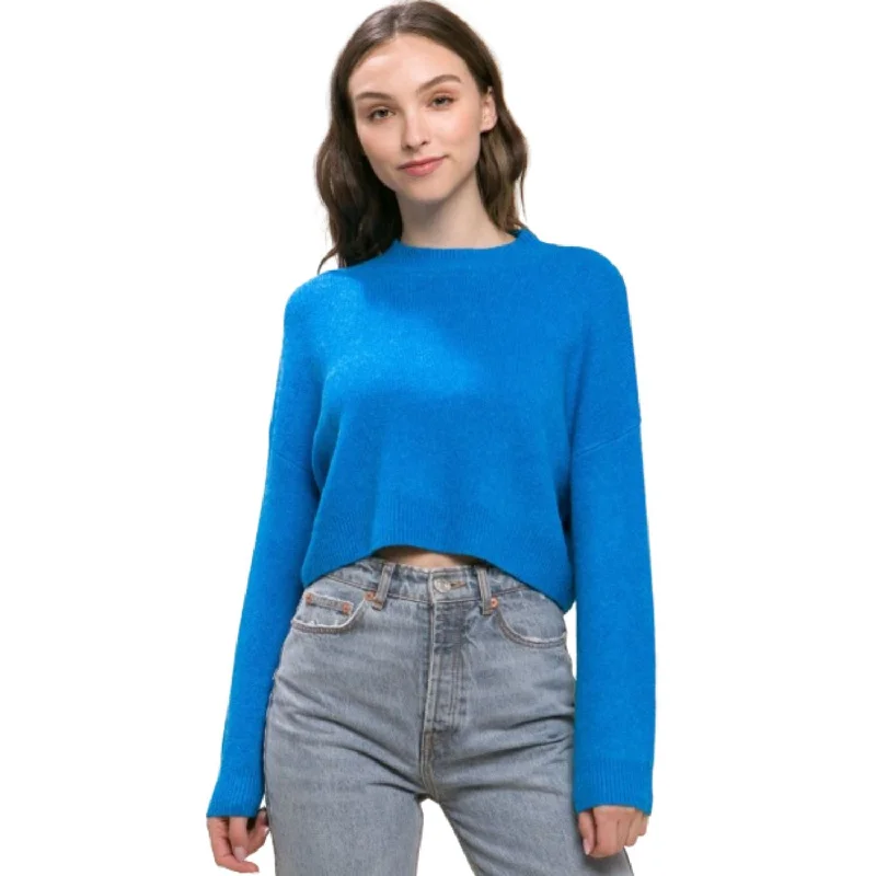 Big Savings On Minimalist Office Styles Wool Blend Cropped Sweater Top