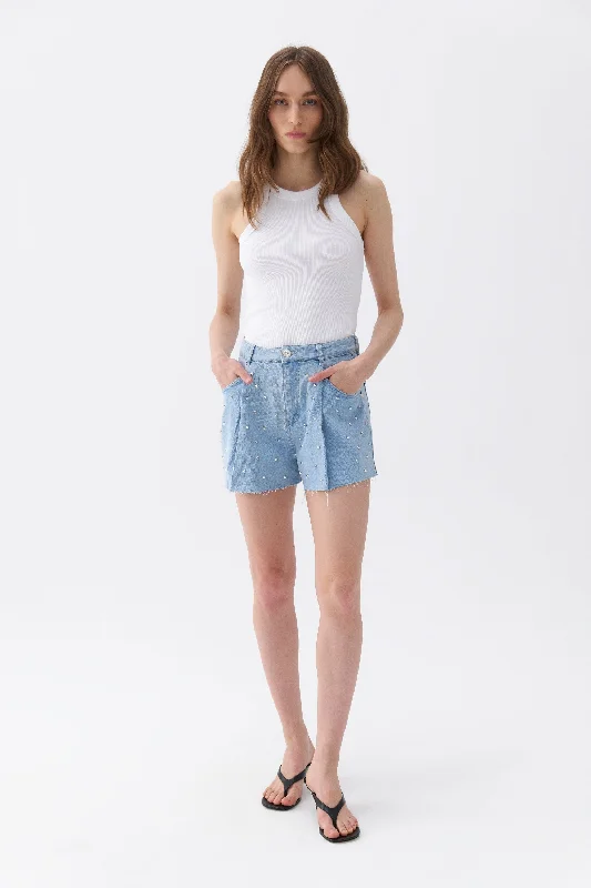 Flash Sale Starts Dart Detailed Denim Shorts