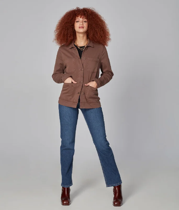 Chic Styles NILI-CB Utility Jacket