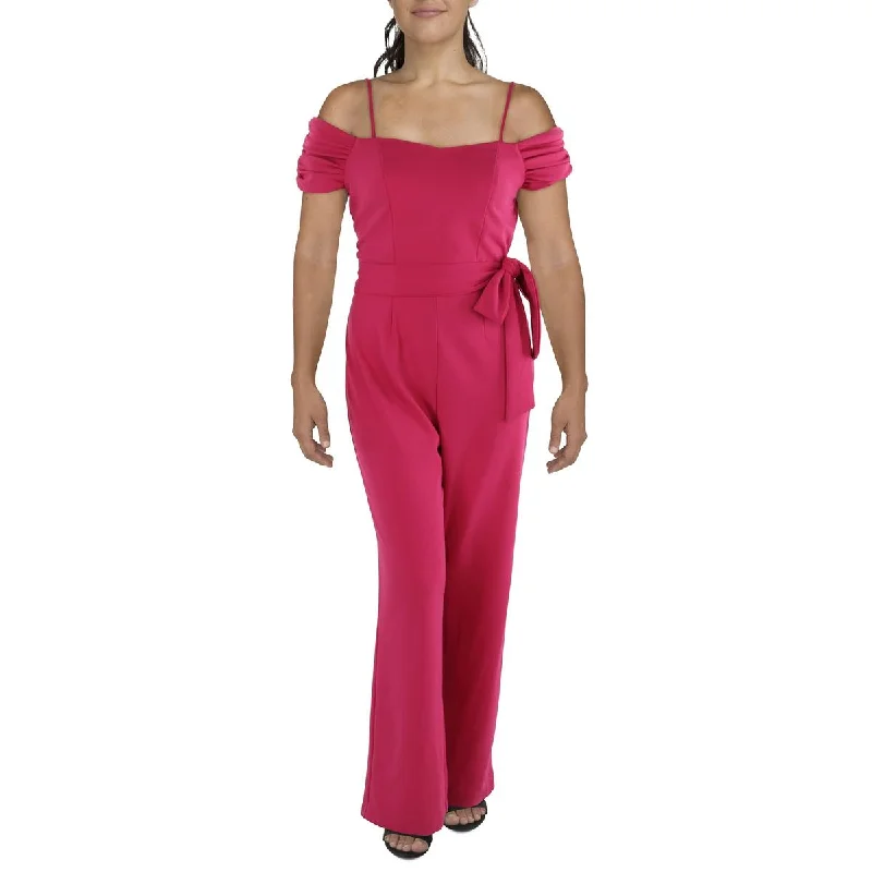 Festival Fashion Womens Wide Leg Off The Shoulder Jumpsuit