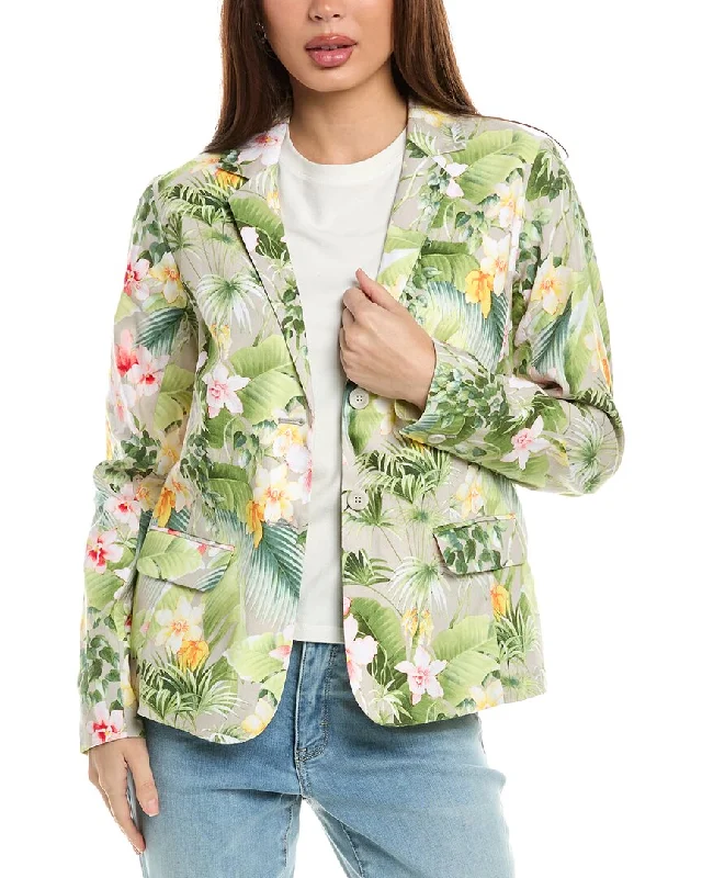 Season Appropriate Women's Collection Tommy Bahama Flora Riviera Palma Coast Linen-Blend Blazer