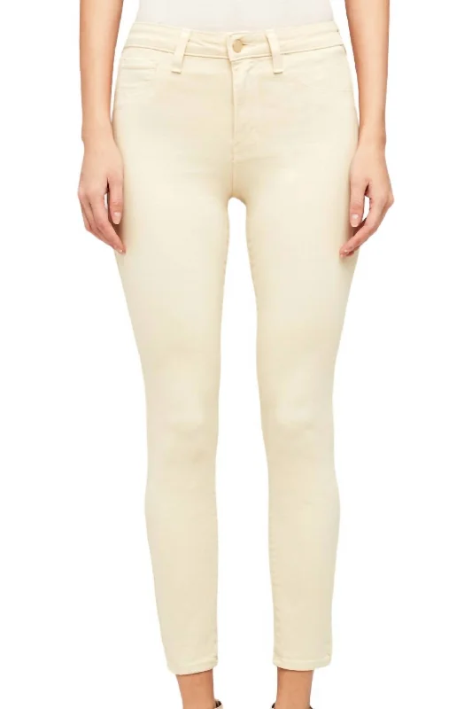 Effortless Style, Endless Impact Margot High Rise Skinny Pant In Coconut