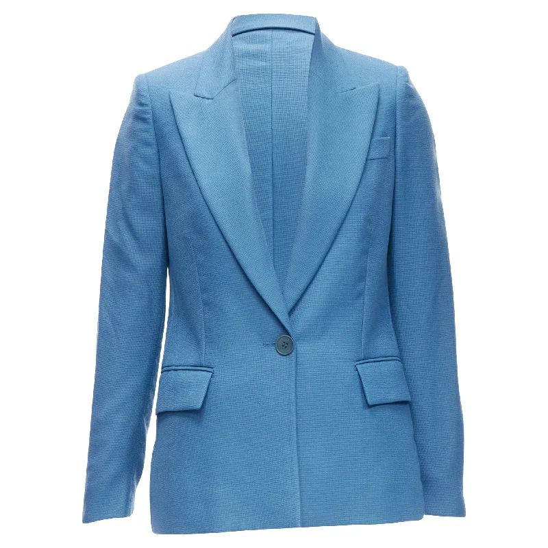 Wardrobe Update Stella McCartney wool rubberised buttons blazer jacket