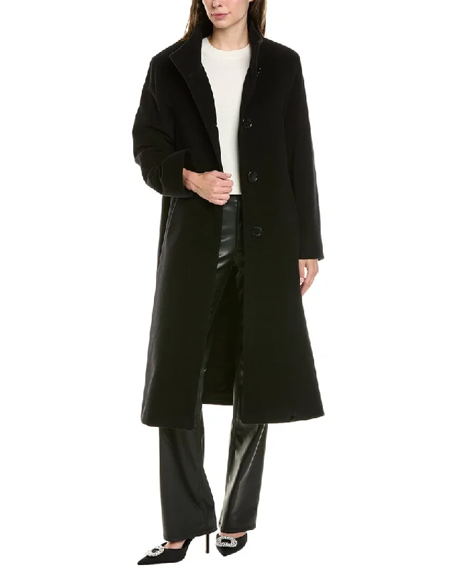 Effortless Everyday Wear Cinzia Rocca Icons Wool & Cashmere-Blend Coat