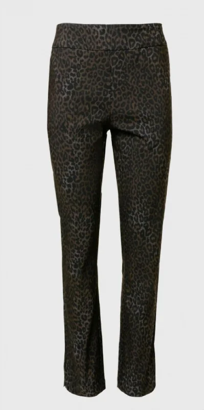 Limited Stock Women's Straight Leg Millennium Eric Pant In Cheetah Printed