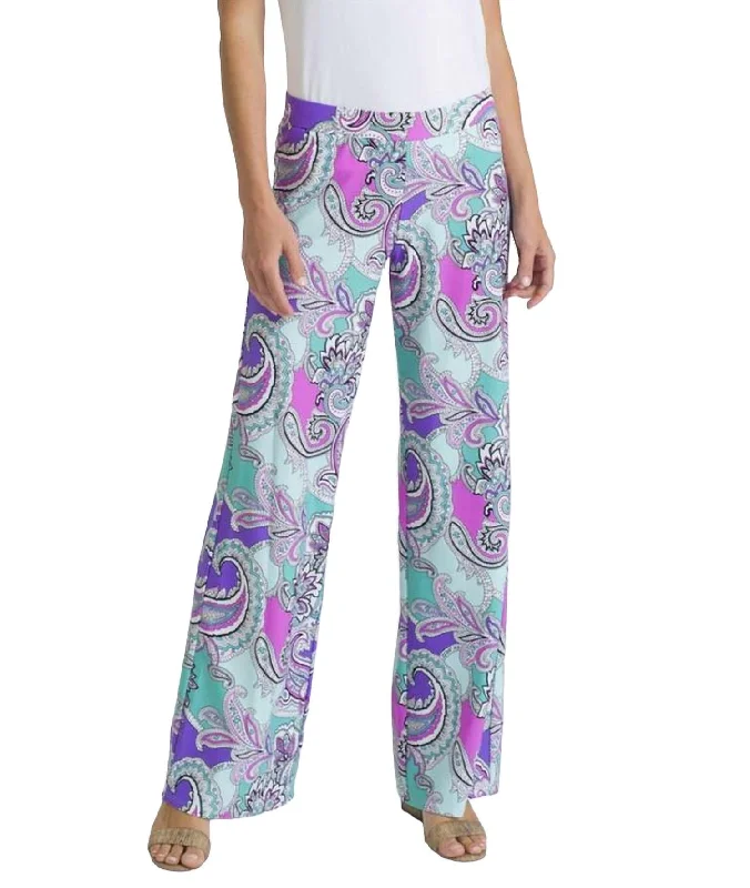 Big Savings Trixie Cropped Pant In Paisley Maxi Seamist