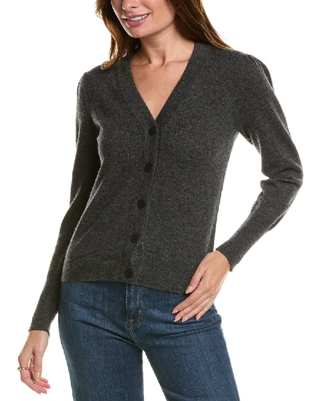 Weekend Exclusive Forte Cashmere Buttoned Short Cashmere Cardigan