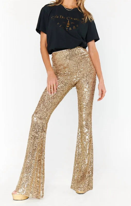 Evening Looks Mercury Bells Pants In Gold