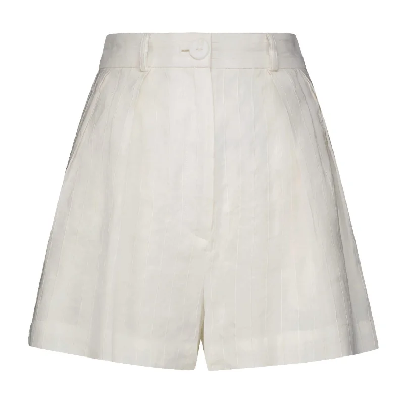 Sale Event, Prices Rock Button Pleated Short In White