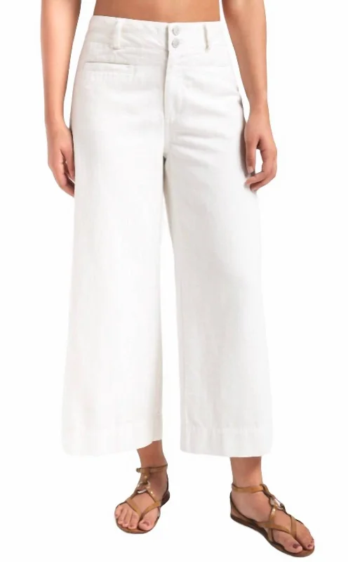 Style Your Wardrobe Turin Solid Pants In White