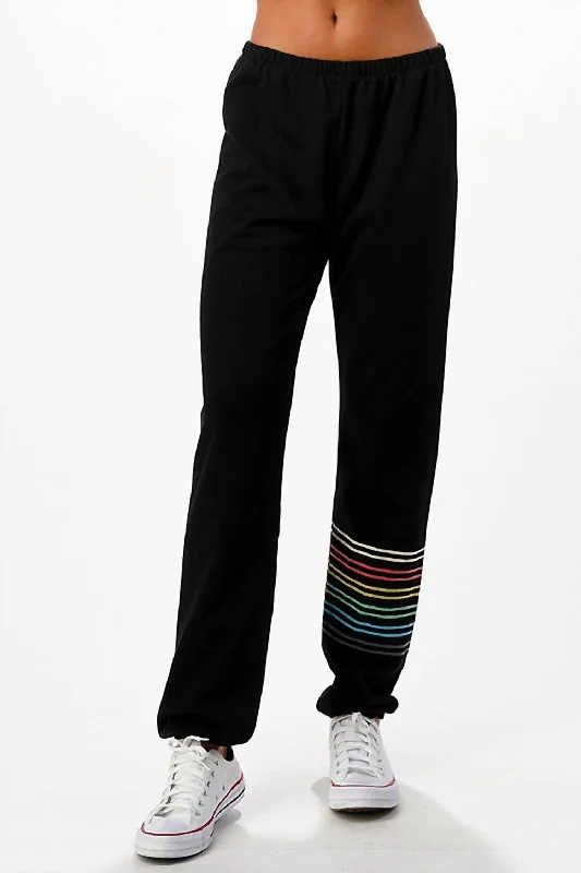 Athleisure Wear Promotion High Rise Joggers In Black