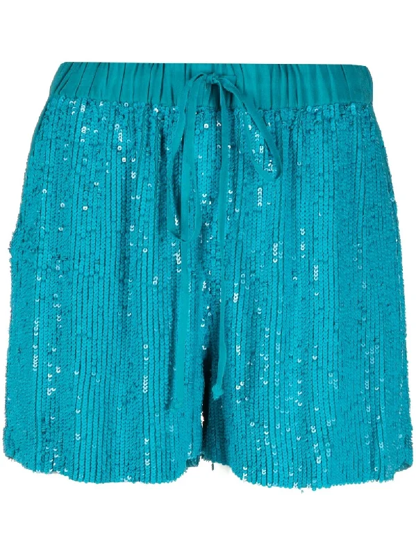 Elegant Attire For The Modern Lady Parosh Women's Shorts Clear blue