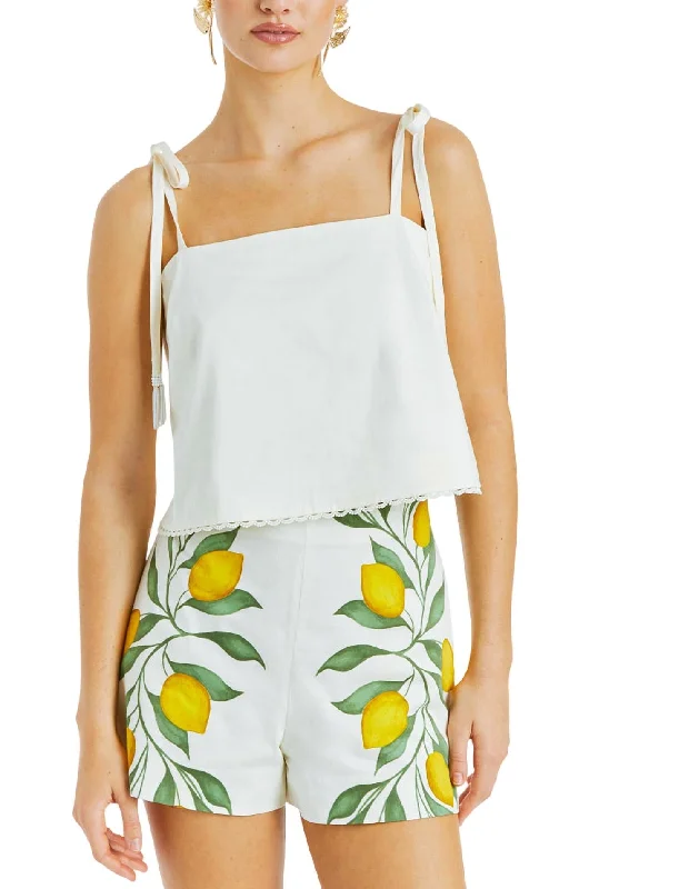 Chic Casual Style Ragu Lemon Shorts In Yellow Ivory