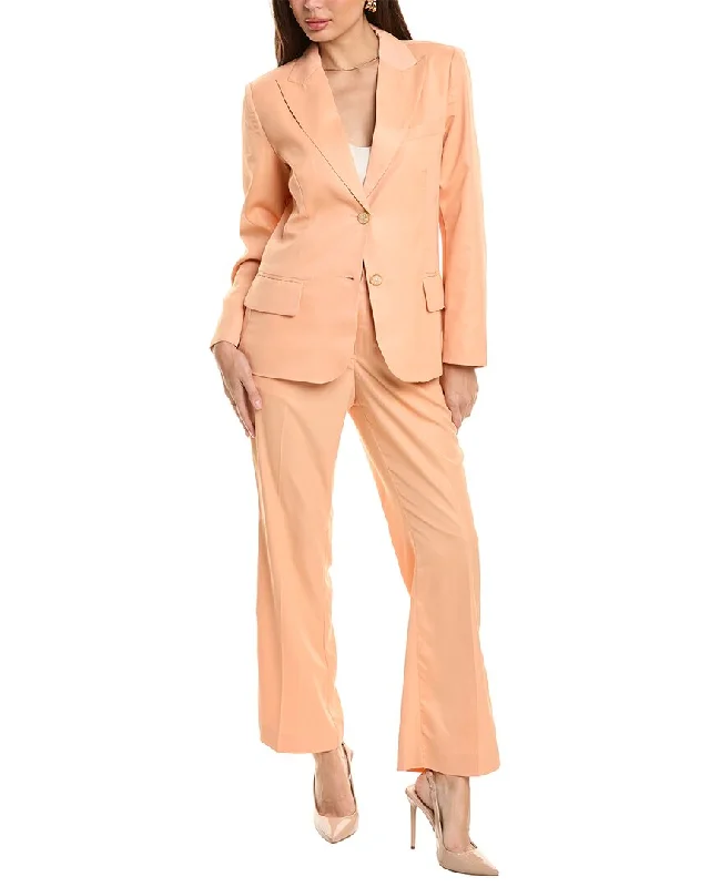 Wardrobe Essentials Pascale La Mode 2pc Blazer & Pant Set