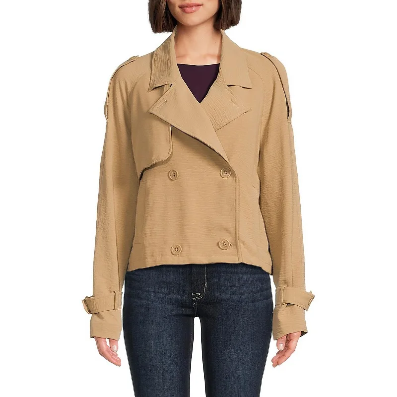 Unbeatable Prices Womens Solid Cropped Shirt Jacket