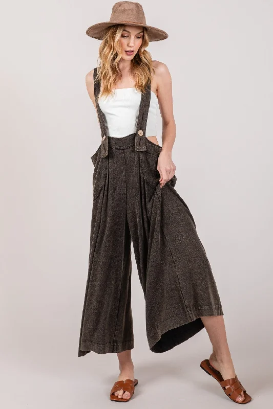 Catch Every Fashion Trend SAGE + FIG Full Size Wide Strap Wide Leg Overalls