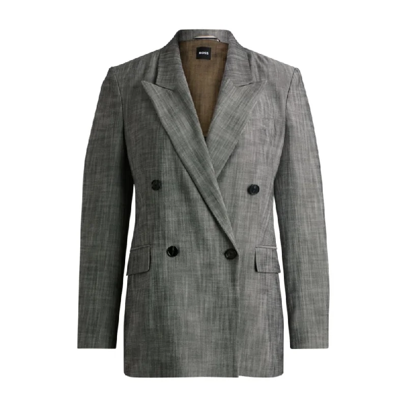 Vibrant Styles Regular-fit double-breasted blazer