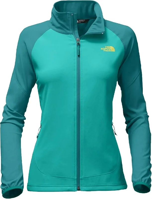 Clearance Event Women's Nimble Jacket In Pool Green/porcelin Green