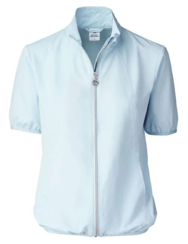 Now On Sale For Chic Urban Styles Mia Short Sleeve Wind Jacket In Breeze