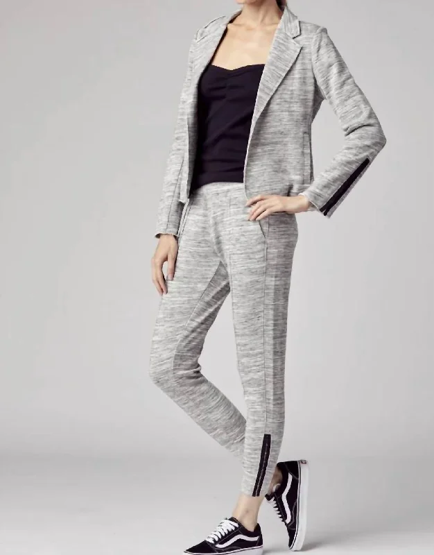 Versatile Outfits White Blazer In Heather Grey