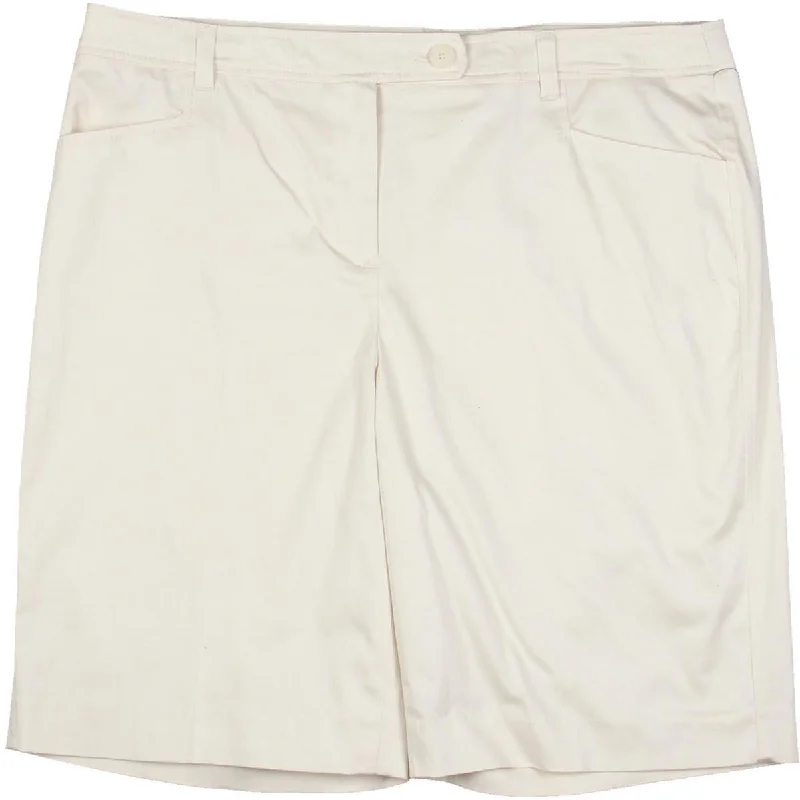 Chic Wardrobe Essentials Womens Mid Rise Knee Casual Shorts