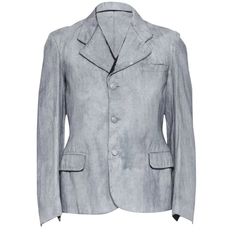 Flash Sale Maison Margiela silver painted casual blazer jacket