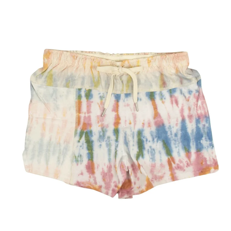 Casual Fashion White Reconstructed Tie Dye Shorts