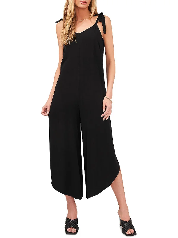 Timeless Elegance Womens Side Slit Rayon Jumpsuit