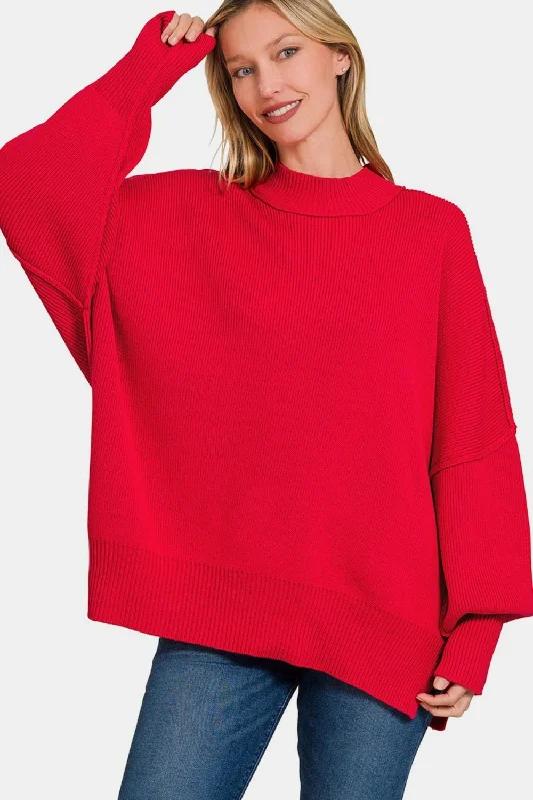 Limited - Time Bundle Side Sit Oversize Sweater