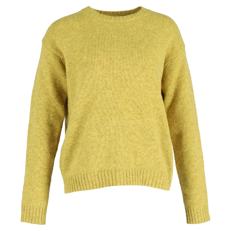 Brand Name Clothing Discount Extravaganza Acne Studios Knitted Sweater in Yellow Wool