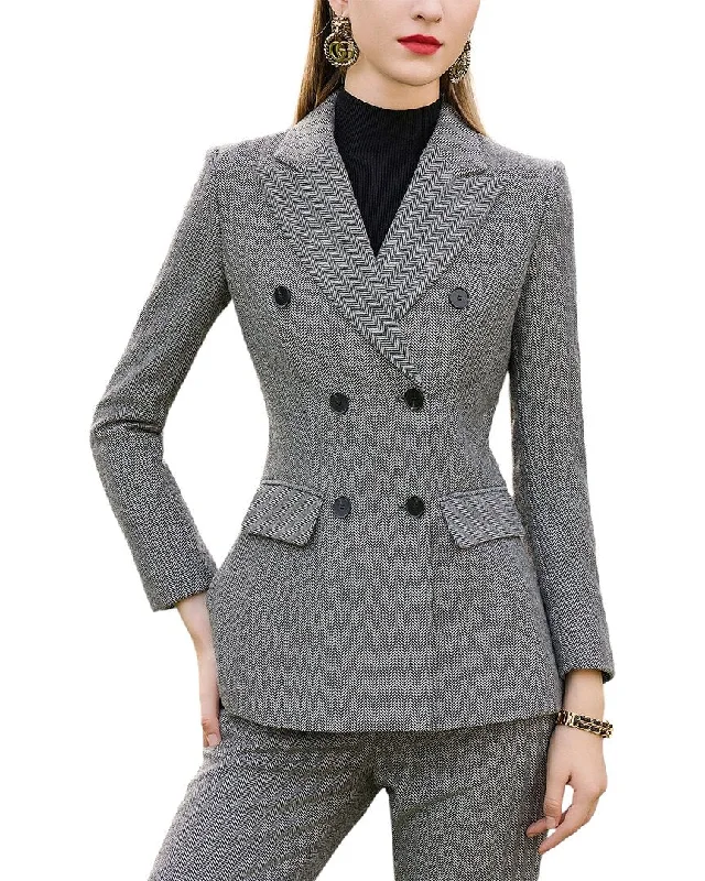 Romantic Date - Night Ensemble Anette Wool-Blend Blazer