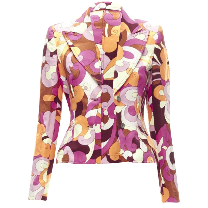 Limited Quantities D&G Dolce & Gabbana Flower Power psychedelic print casual blazer jacket